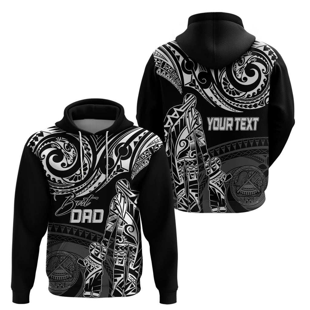Custom Fathers Day American Samoa Hoodie Polynesian Dad & Kid LT7 - Polynesian Pride