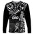 Personalised Father's Day American Samoa Long Sleeve Shirt Polynesian Dad & Kid LT7 Unisex Black - Polynesian Pride