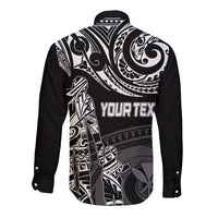 Personalised Father's Day Kanaka Hawaii Long Sleeve Button Shirt Polynesian Dad & Kid LT7 - Polynesian Pride