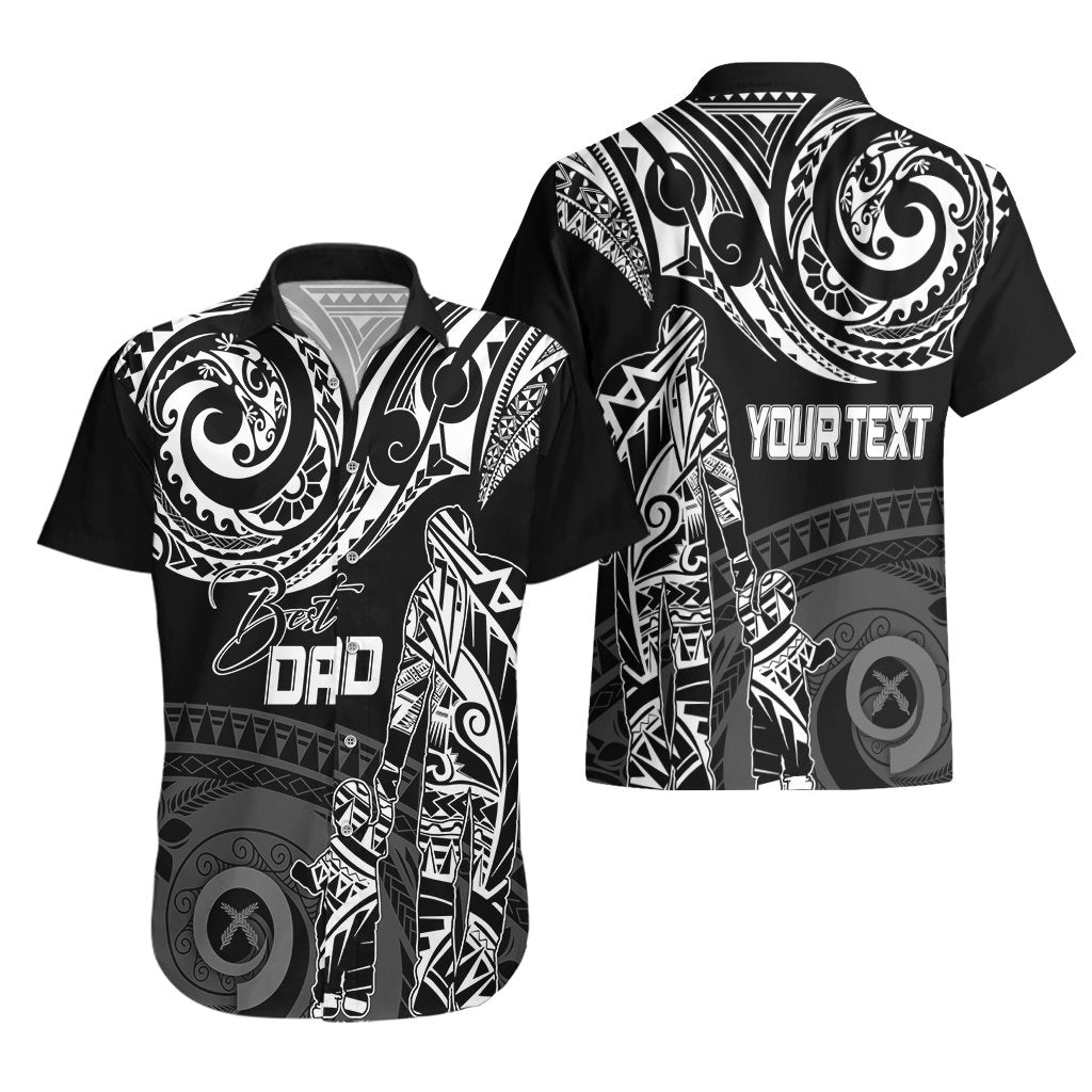 Personalised Father's Day Vanuatu Hawaiian Shirt Polynesian Dad & Kid LT7 - Polynesian Pride