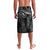 Polynesia Plumeria Lei Lavalava Black Curves Motif