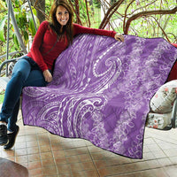 Polynesia Plumeria Lei Quilt Periwinkle Curves Motif LT7 - Polynesian Pride