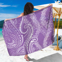 Polynesia Plumeria Lei Sarong Periwinkle Curves Motif LT7 One Size 44 x 66 inches Periwinkle - Polynesian Pride