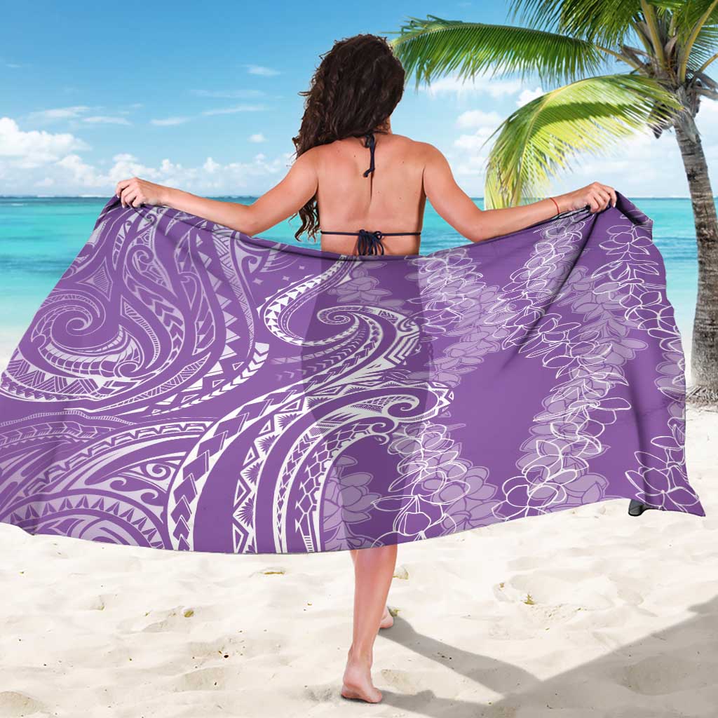 Polynesia Plumeria Lei Sarong Periwinkle Curves Motif LT7 - Polynesian Pride