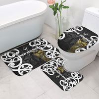New Zealand WC2026 Black Bathroom Set Silver Fern