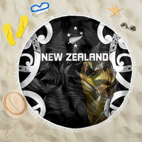 New Zealand WC2026 Black Beach Blanket Silver Fern