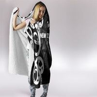 New Zealand WC2026 Black Hooded Blanket Silver Fern
