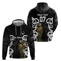 New Zealand WC2026 Custom Black Hoodie Silver Fern
