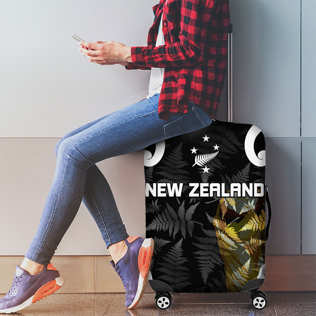 New Zealand WC2026 Black Luggage Cover Silver Fern