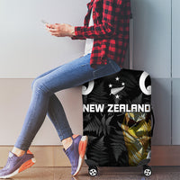 New Zealand WC2026 Black Luggage Cover Silver Fern