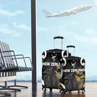 New Zealand WC2026 Black Luggage Cover Silver Fern