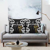 New Zealand WC2026 Black Pillow Cover Silver Fern