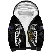 New Zealand WC2026 Custom Black Sherpa Hoodie Silver Fern