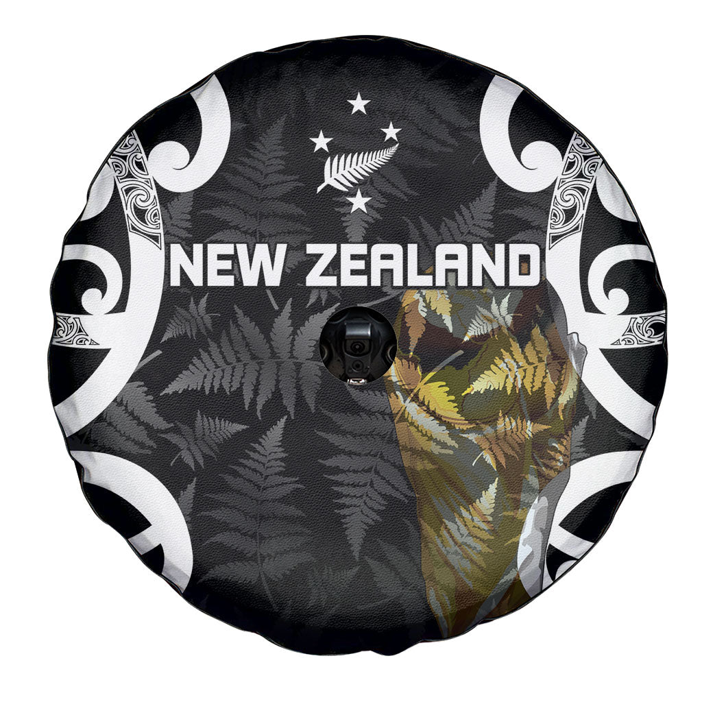 New Zealand WC2026 Black Spare Tire Cover Silver Fern