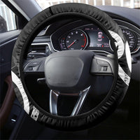 New Zealand WC2026 Black Steering Wheel Cover Silver Fern
