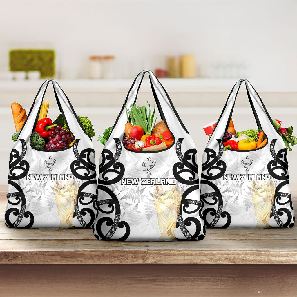 New Zealand WC2026 White Grocery Bag Silver Fern