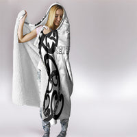 New Zealand WC2026 White Hooded Blanket Silver Fern