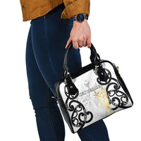 New Zealand WC2026 White Shoulder Handbag Silver Fern
