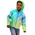 Polynesian Pride Kid Hoodie Turtle Hibiscus Luxury Style - Gradient Blue LT7 - Polynesian Pride
