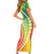 Polynesian Pride Short Sleeve Bodycon Dress Turtle Hibiscus Luxury Style - Reggae LT7 - Polynesian Pride