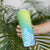 Polynesia Skinny Tumbler Plumeria Blue Gradient Curves