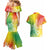 Polynesia Couples Matching Mermaid Dress and Hawaiian Shirt Plumeria Reggae Curves LT7 - Polynesian Pride