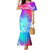 Polynesia Mermaid Dress Plumeria Galaxy Gradient Curves LT7 Women Galaxy - Polynesian Pride