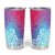 Polynesia Tumbler Cup Plumeria Galaxy Gradient Curves