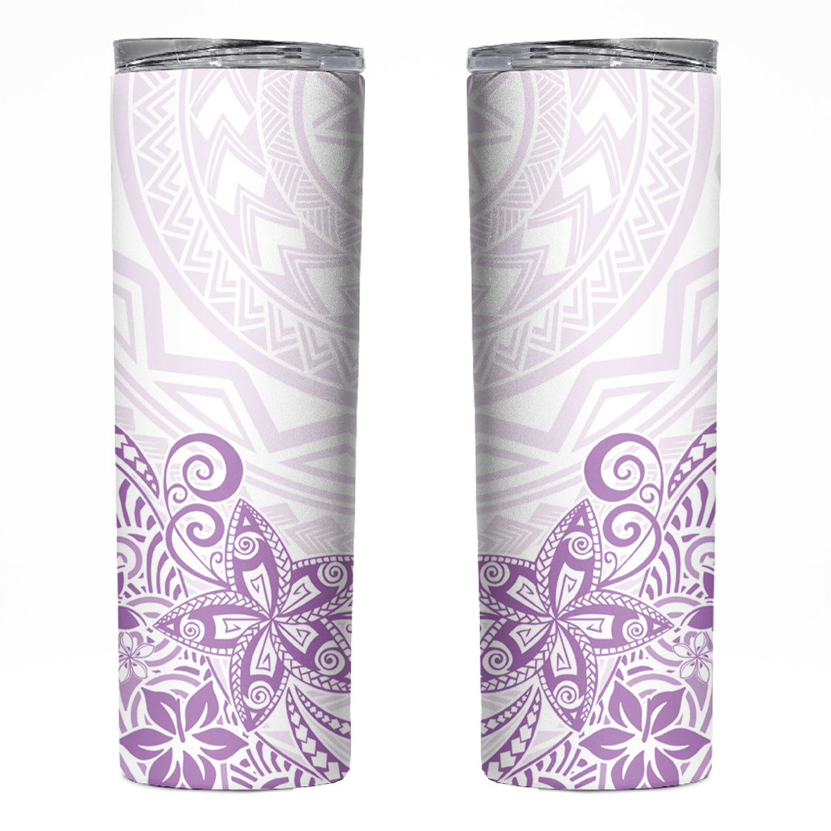 Polynesia Skinny Tumbler Plumeria Lavender Curves