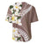 Aloha Hawaii Festive Baseball Jersey Frangipani Lace Classic - Beige