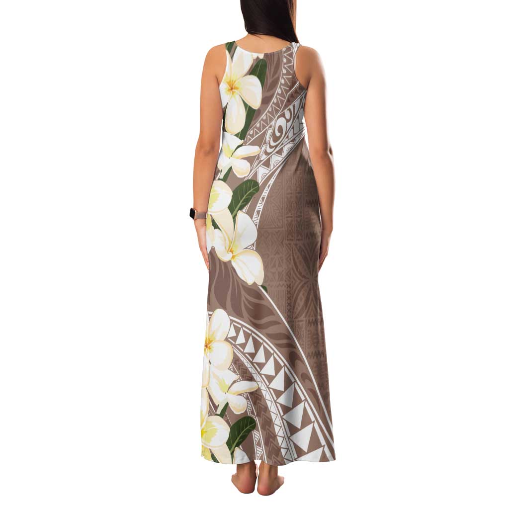 Aloha Hawaii Festive Family Matching Tank Maxi Dress and Hawaiian Shirt Frangipani Lace Classic - Beige LT7 - Polynesian Pride