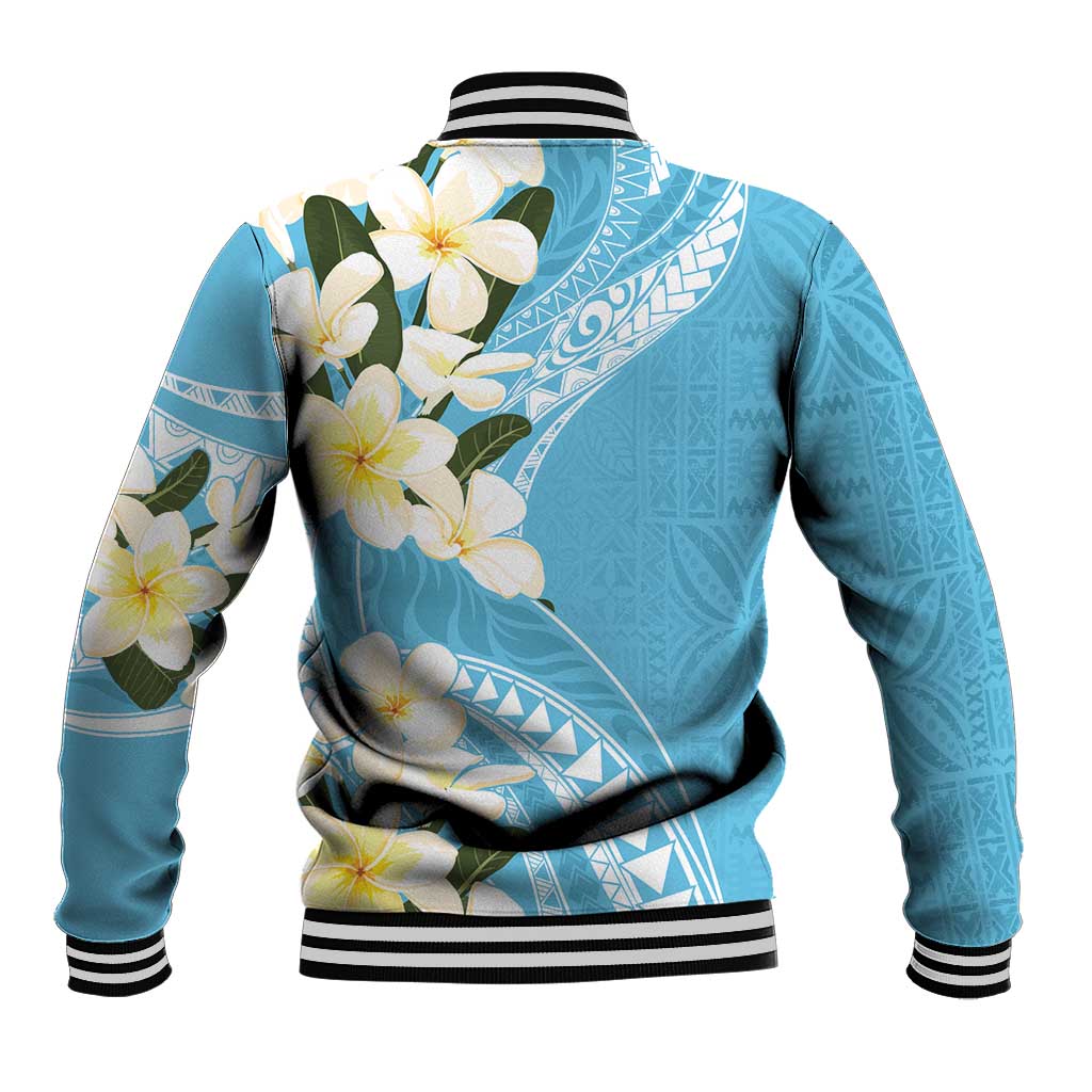 Aloha Hawaii Festive Baseball Jacket Frangipani Lace Classic - Turquoise