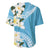 Aloha Hawaii Festive Baseball Jersey Frangipani Lace Classic - Turquoise