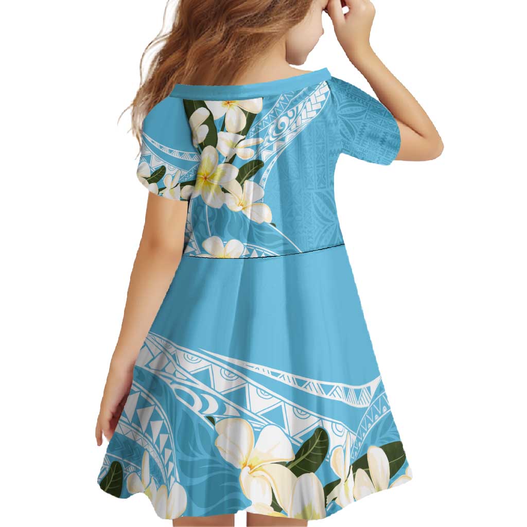 Aloha Hawaii Festive Family Matching Short Sleeve Bodycon Dress and Hawaiian Shirt Frangipani Lace Classic - Turquoise LT7 - Polynesian Pride