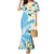 Aloha Hawaii Festive Mermaid Dress Frangipani Lace Classic - Turquoise