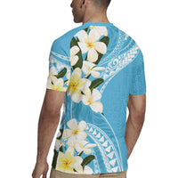 Aloha Hawaii Festive Rugby Jersey Frangipani Lace Classic - Turquoise