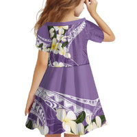 Aloha Hawaii Festive Family Matching Short Sleeve Bodycon Dress and Hawaiian Shirt Frangipani Lace Classic - Lavender LT7 - Polynesian Pride