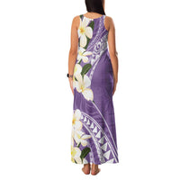 Aloha Hawaii Festive Family Matching Tank Maxi Dress and Hawaiian Shirt Frangipani Lace Classic - Lavender LT7 - Polynesian Pride