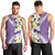 Aloha Hawaii Festive Men Tank Top Frangipani Lace Classic - Lavender