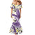 Aloha Hawaii Festive Mermaid Dress Frangipani Lace Classic - Lavender