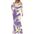 Aloha Hawaii Festive Mermaid Dress Frangipani Lace Classic - Lavender