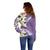 Aloha Hawaii Festive Off Shoulder Sweater Frangipani Lace Classic - Lavender