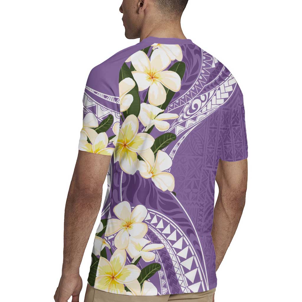 Aloha Hawaii Festive Rugby Jersey Frangipani Lace Classic - Lavender