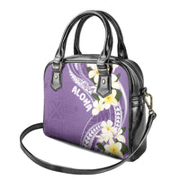Aloha Hawaii Festive Shoulder Handbag Frangipani Lace Classic - Lavender