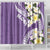 Aloha Hawaii Festive Shower Curtain Frangipani Lace Classic - Lavender