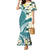 Aloha Hawaii Festive Mermaid Dress Frangipani Lace Classic - Teal