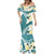 Aloha Hawaii Festive Mermaid Dress Frangipani Lace Classic - Teal