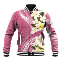 Aloha Hawaii Festive Baseball Jacket Frangipani Lace Classic - Rosy