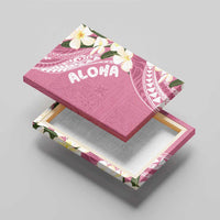 Aloha Hawaii Festive Canvas Wall Art Frangipani Lace Classic - Rosy