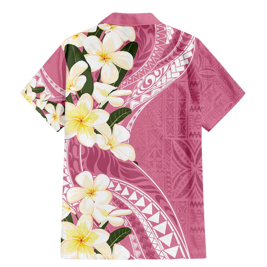 Aloha Hawaii Festive Family Matching Mermaid Dress and Hawaiian Shirt Frangipani Lace Classic - Rosy LT7 - Polynesian Pride